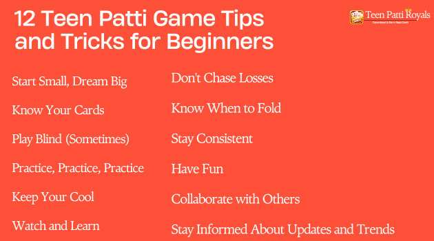 12 Teen Patti Game Tips and Tricks for Beginners